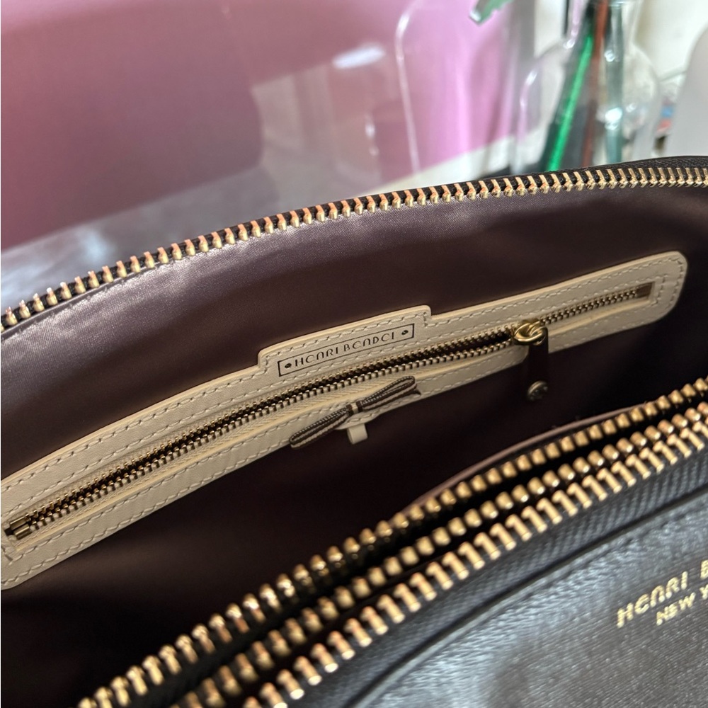 Henri Bendel Black Leather Handbag - Picture 6 of 6
